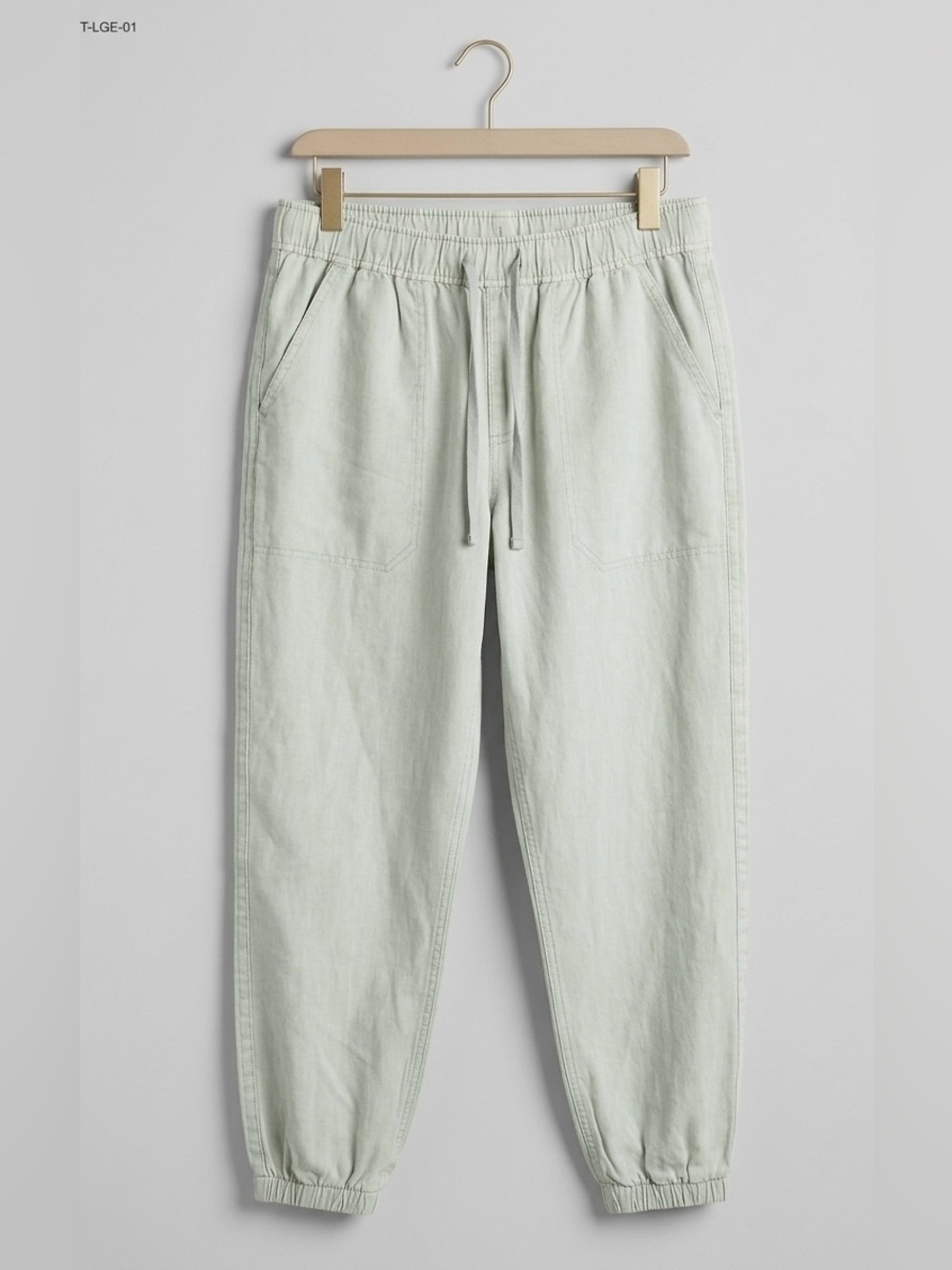 Eddie Bauer Light Mint Green Relaxed Fit Jogger Pants - Cotton Hemp Blend - M